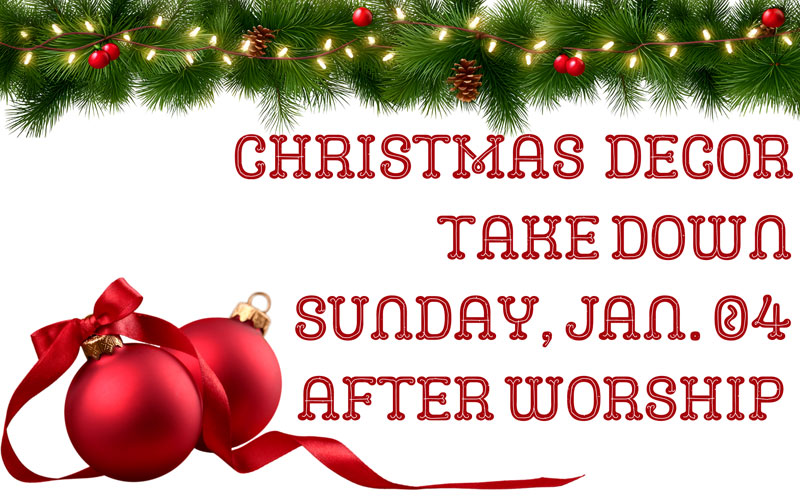 Christmas Decor Take Down