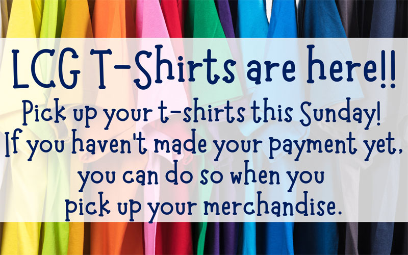 LCG T-Shirts are Here