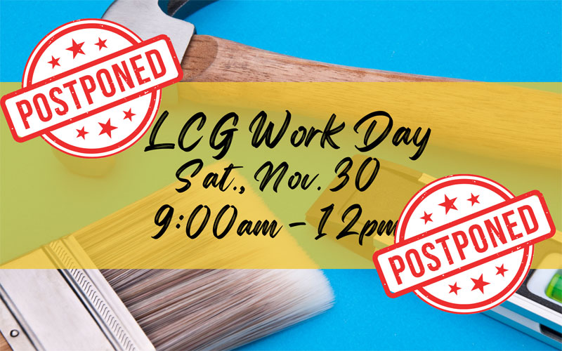 LCG Work Day Postponed