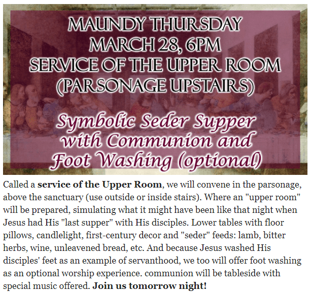 Maundy Thursday