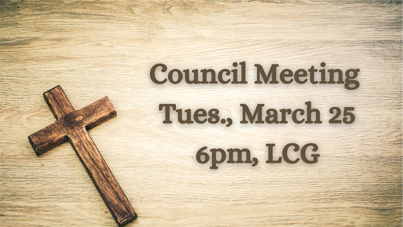 Council Meeting - March 25
